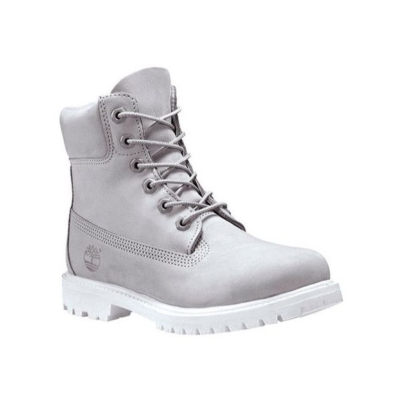 Timberland Shoes - Gray and White Timberland Boots